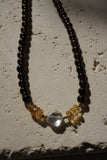 Citrine and Smoky Crystal Necklace