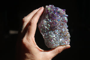 Aura Amethyst cluster