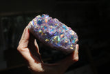 Rainbow Aura Amethyst cluster