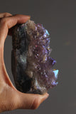 Rainbow Aura Amethyst cluster