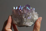 Rainbow Aura Amethyst cluster