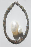 Labradorite Crystal Necklace -15"