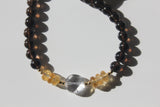 Citrine and Smoky Crystal Necklace